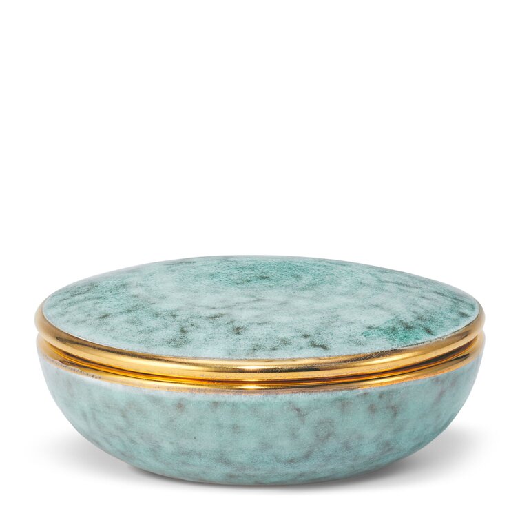 AERIN Calinda Handmade Ceramic Decorative Box Perigold